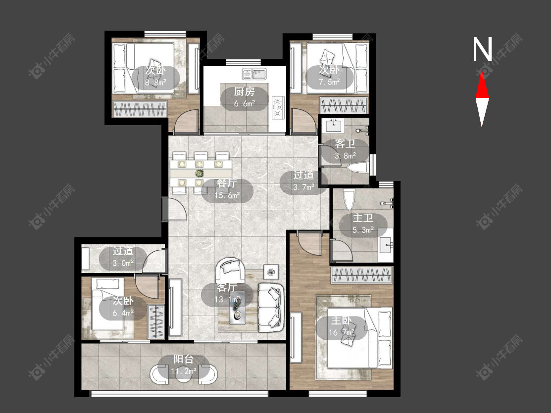 弘阳天下锦房源户型图 常州弘阳天下锦在售二手房源户型图_小牛看房