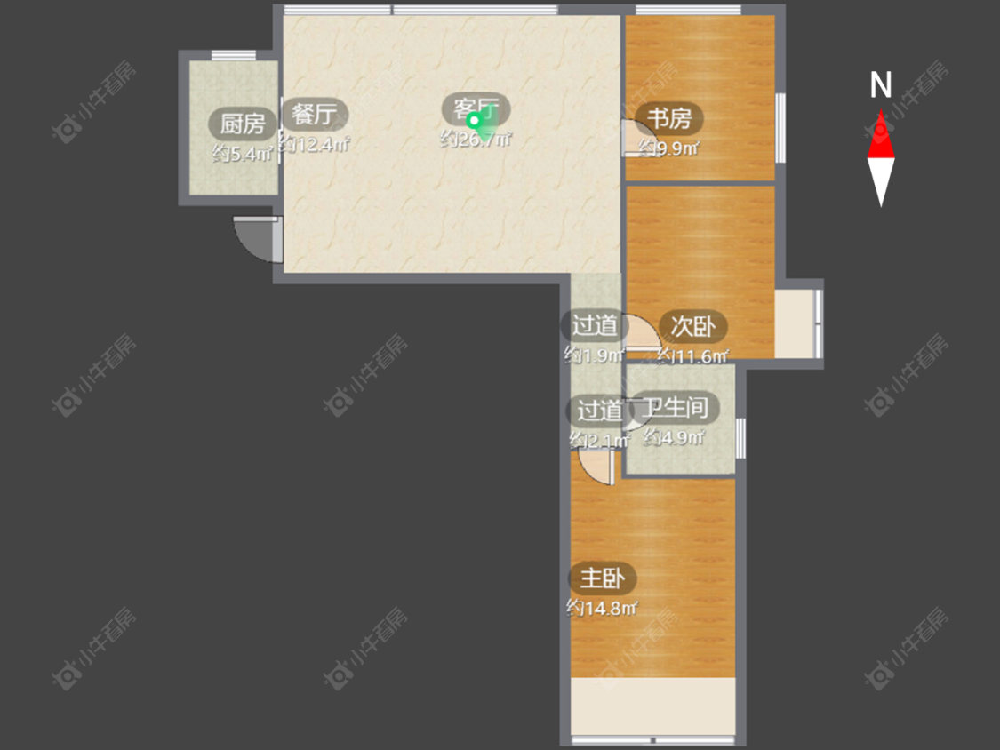 常州溪湖小镇在售二手房源户型图_小牛看房