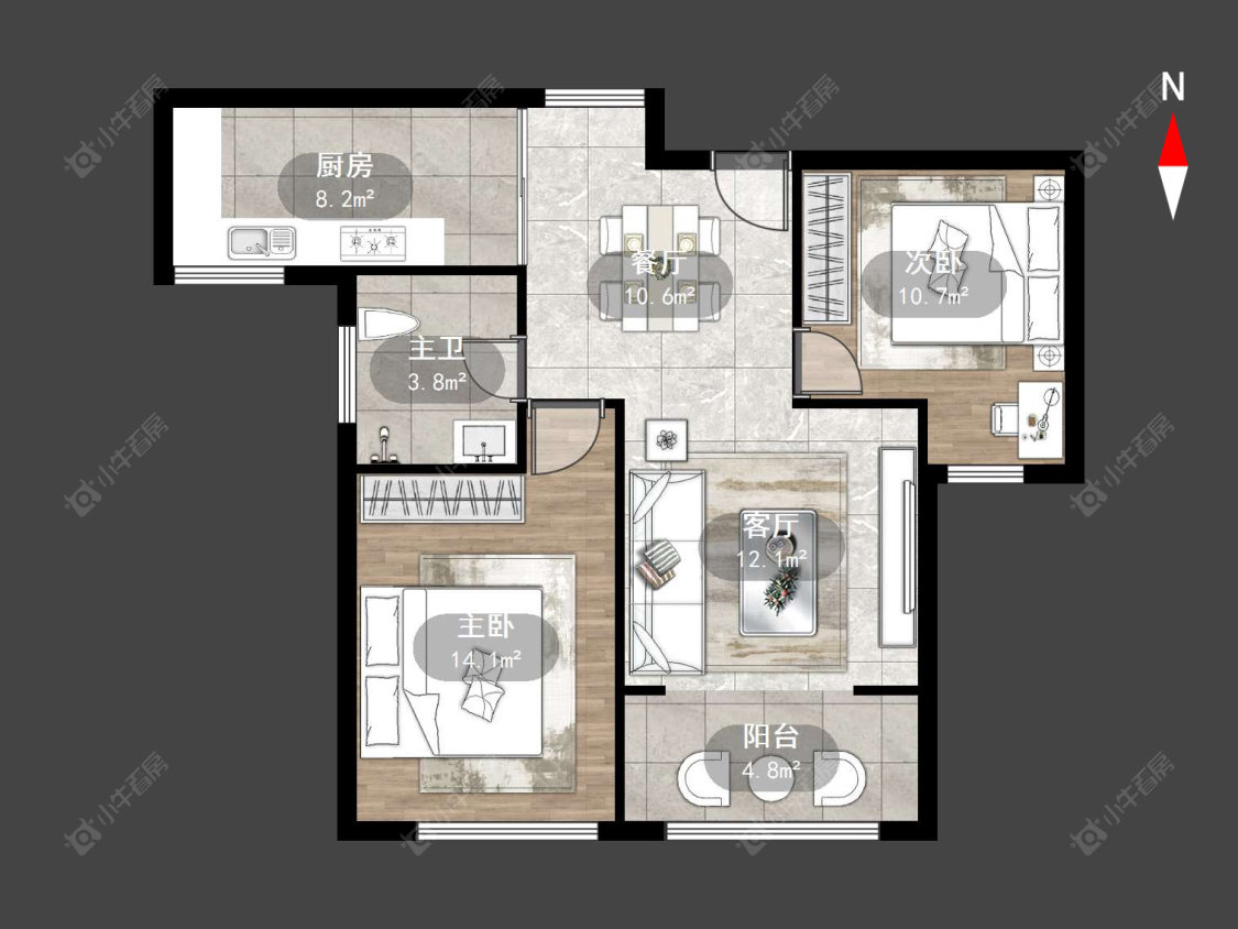 常州溪城雅苑在售二手房源户型图_小牛看房