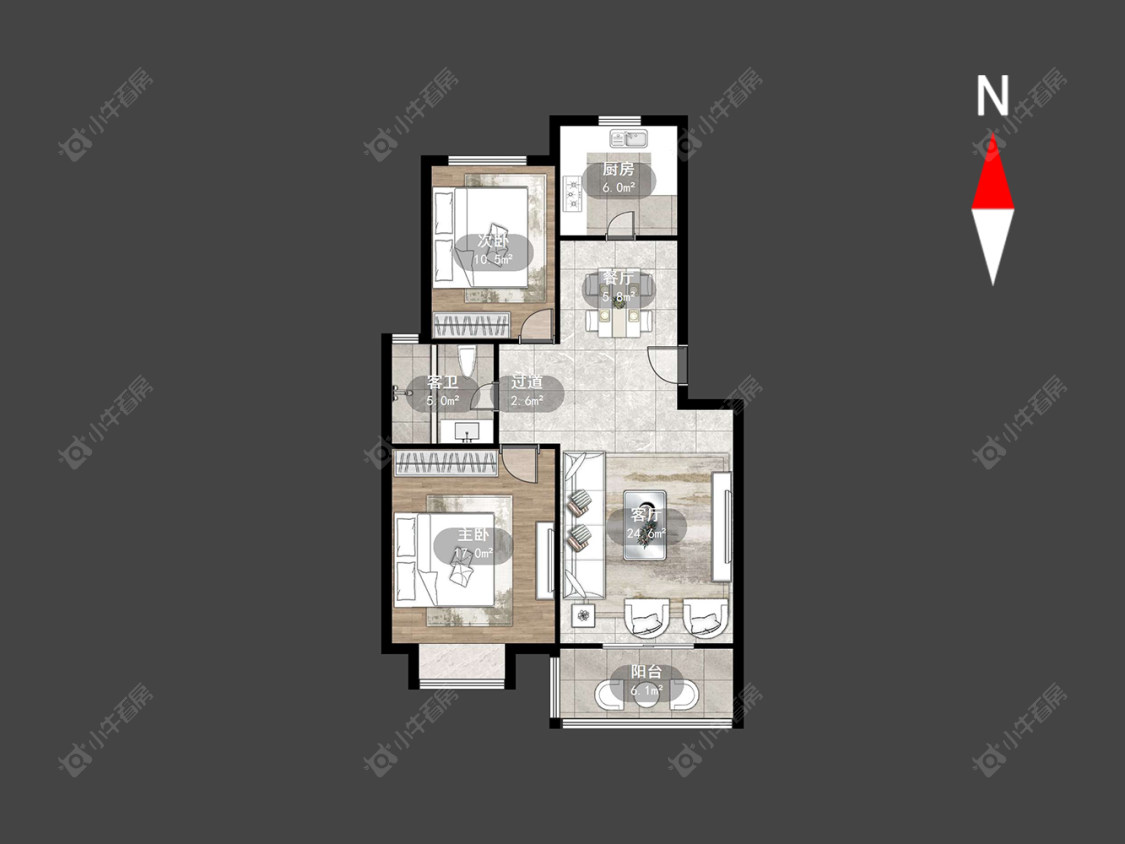青龙苑北区房源户型图 常州青龙苑北区在售二手房源户型图_小牛看房
