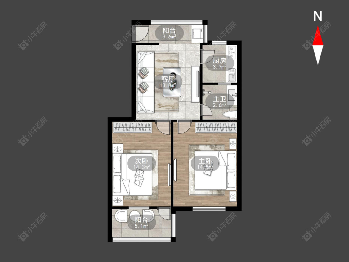 常州吴家场公寓在售二手房房源户型图_小牛看房