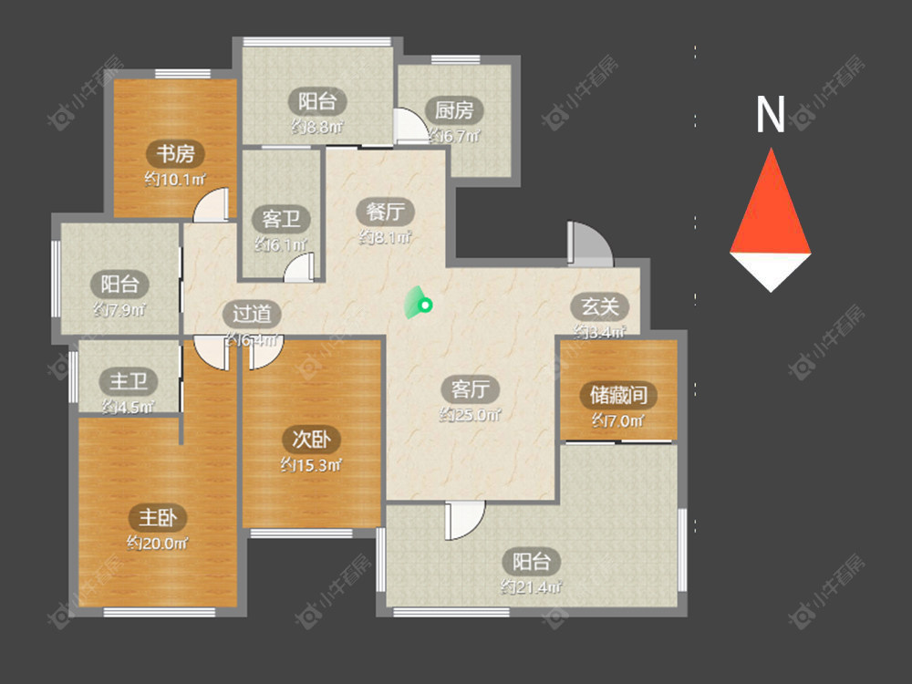 常州新城公馆天域在售二手房源户型图_小牛看房