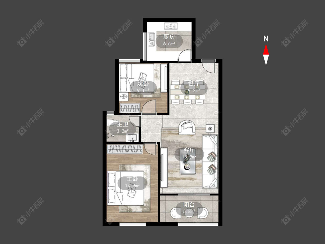 常州翡丽蓝湾在售二手房源户型图_小牛看房