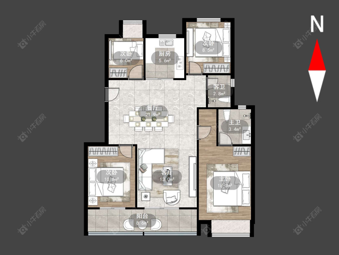 常州栖湖春秋在售二手房源户型图_小牛看房