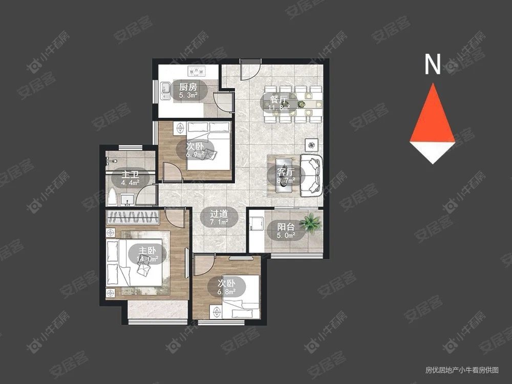 绿地香奈房源户型图 常州绿地香奈在租房源户型图_小牛看房