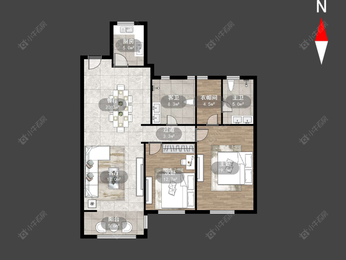 常州海华花园在售二手房源户型图_小牛看房