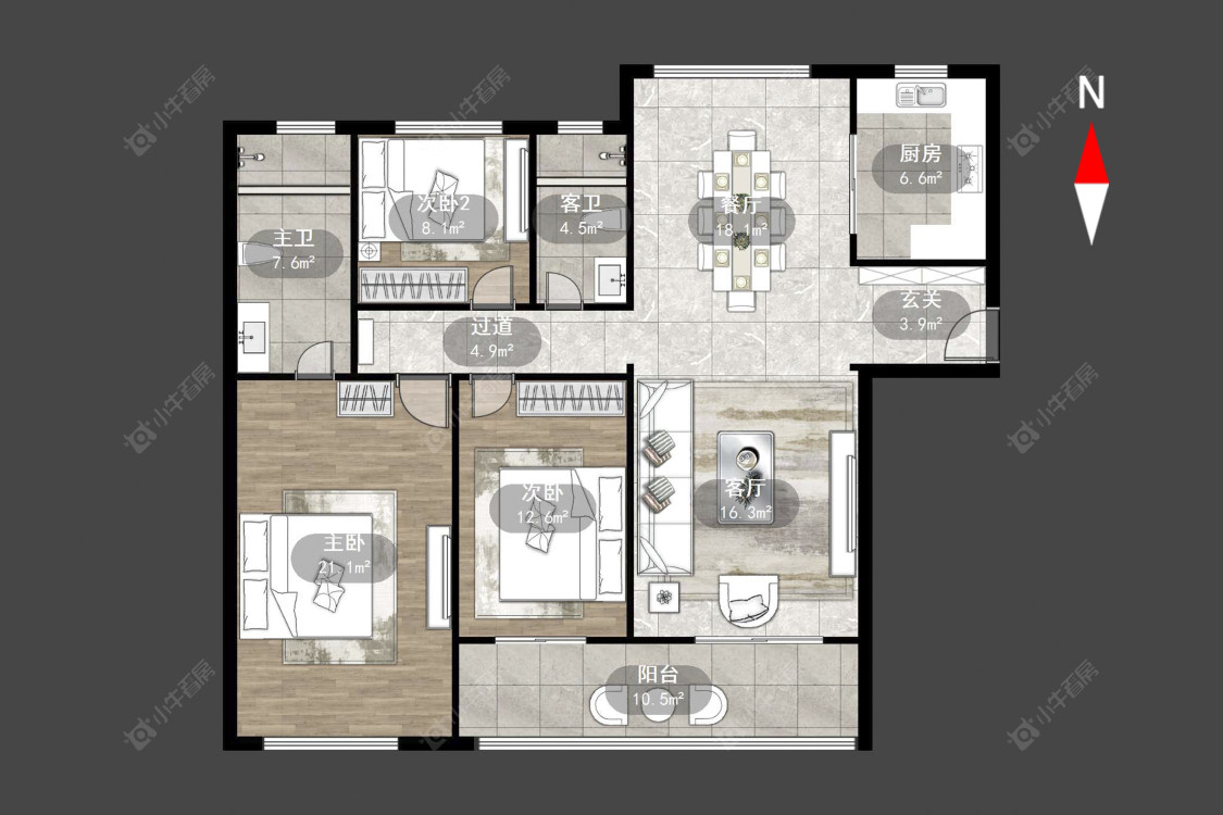 常州星河国际九区在售二手房源户型图_小牛看房