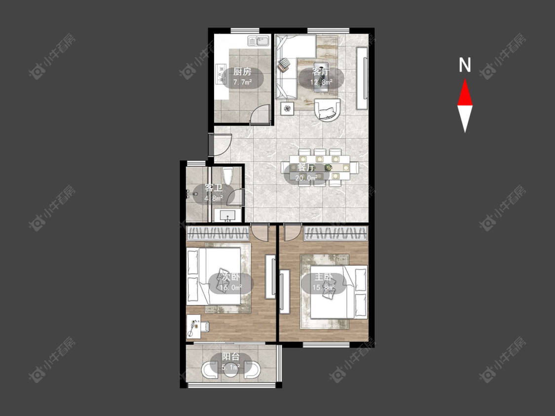 常州春天花园在售二手房源户型图_小牛看房