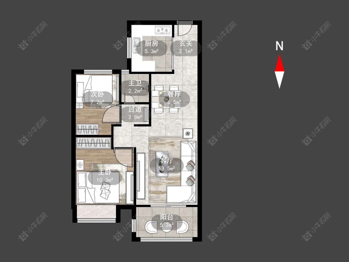 常州锦上香郡在售二手房源户型图_小牛看房