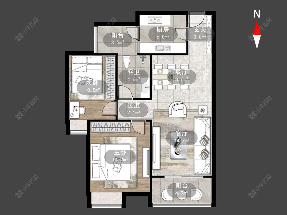 蓝山湖房源户型图 常州蓝山湖在售二手房源户型图_小牛看房
