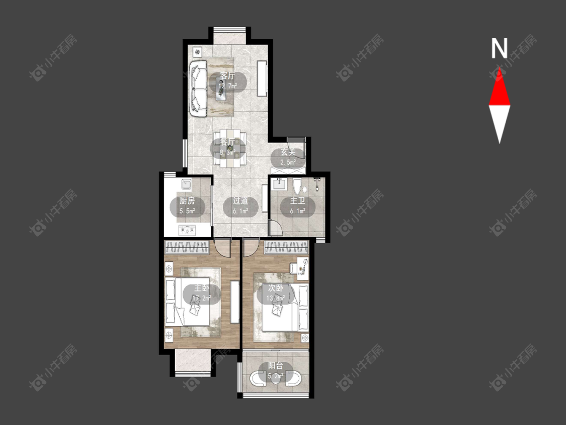 常州太湖明珠苑南苑在售二手房房源户型图_小牛看房