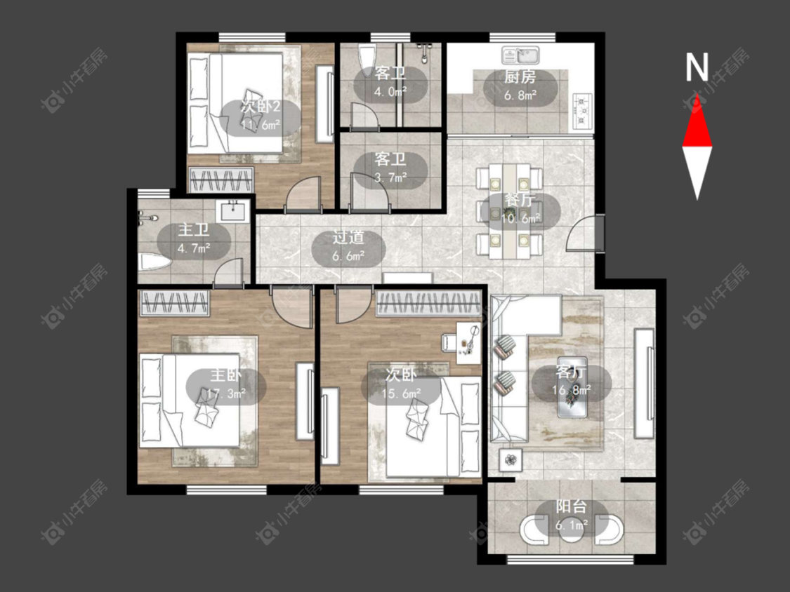 空港二村房源户型图 常州空港二村在售二手房源户型图_小牛看房