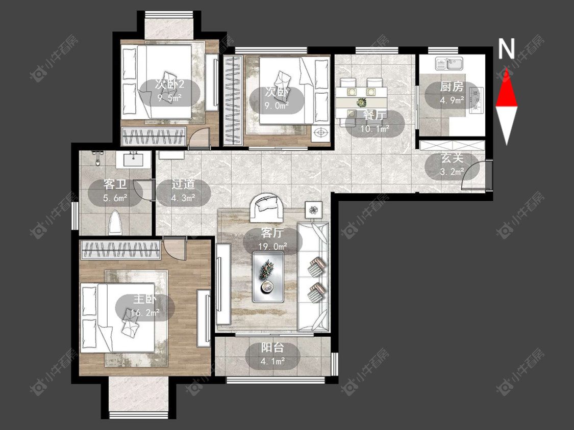 常州亨达未来城在售二手房源户型图_小牛看房
