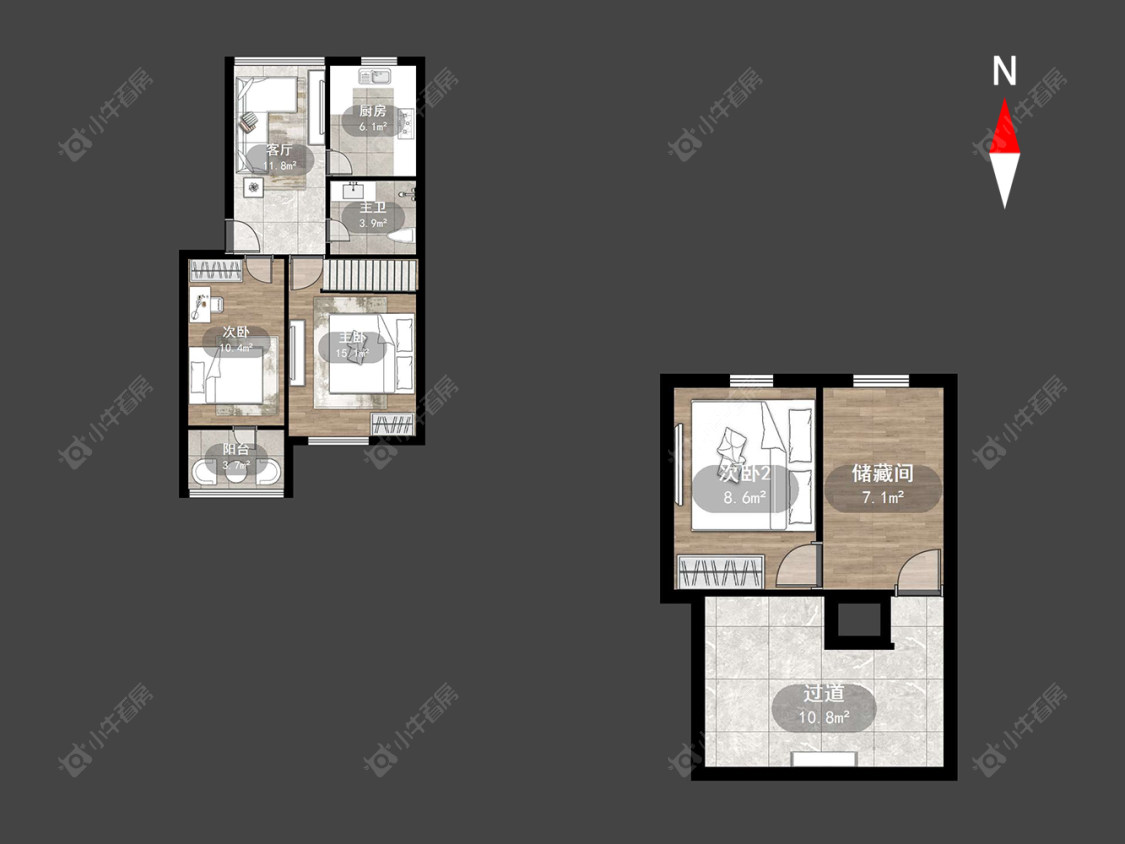 常州清潭许家巷在售二手房源户型图_小牛看房