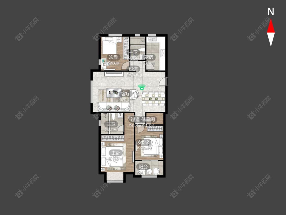 常州丁香苑(钟楼)在售二手房源户型图_小牛看房