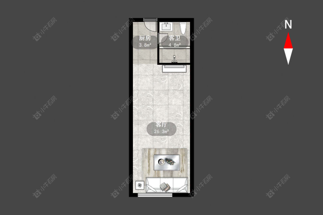 常州星河国际六区在售二手房源户型图_小牛看房