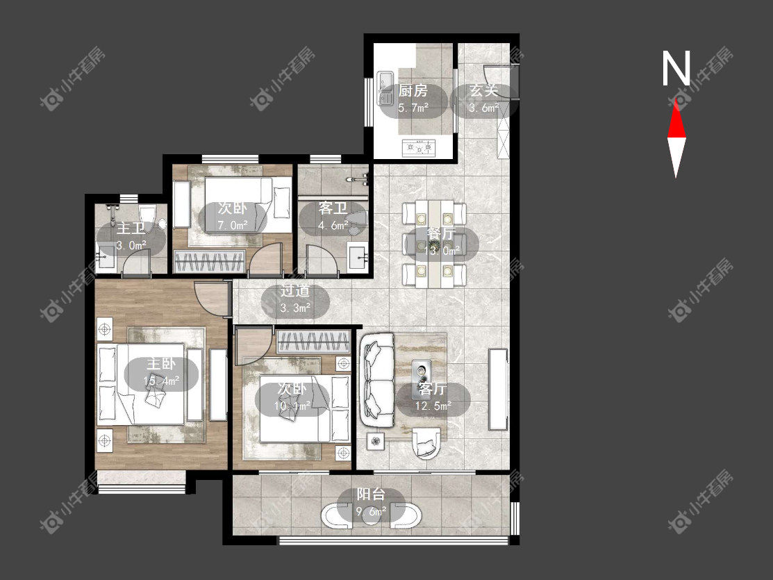 常州衡麓世家在租房源户型图_小牛看房
