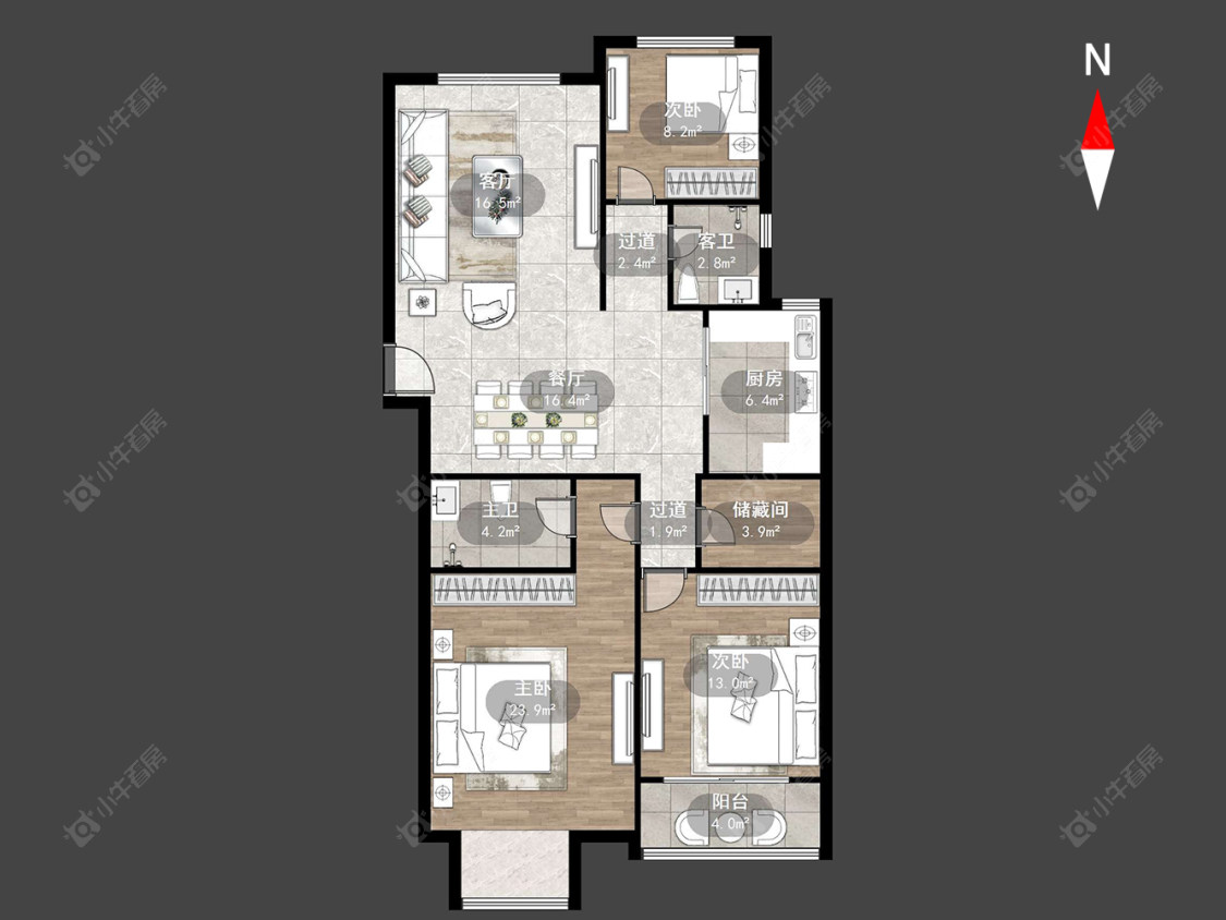 新利财富广场房源户型图 常州新利财富广场在售二手房源户型图_小牛看房