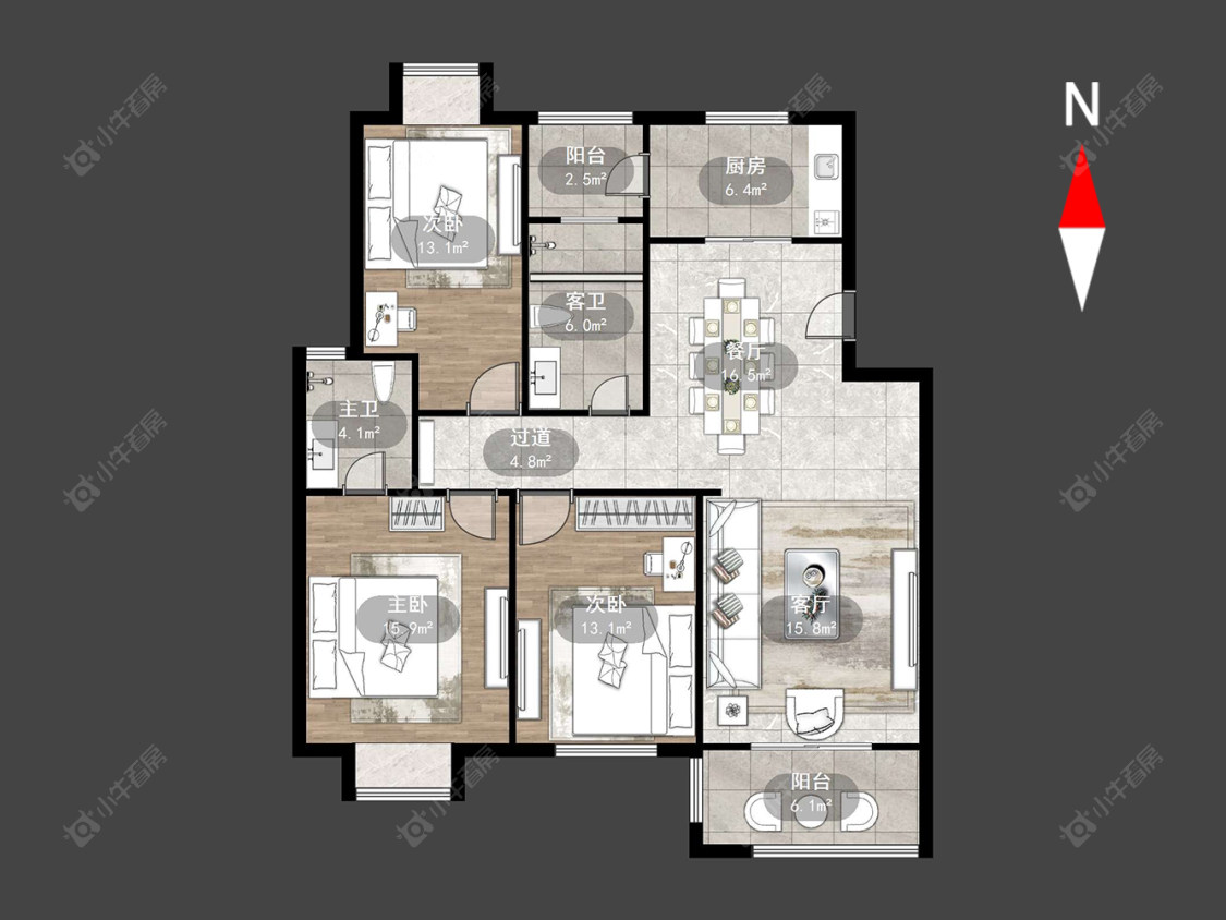 常州星鑫家园二期在售二手房源户型图_小牛看房
