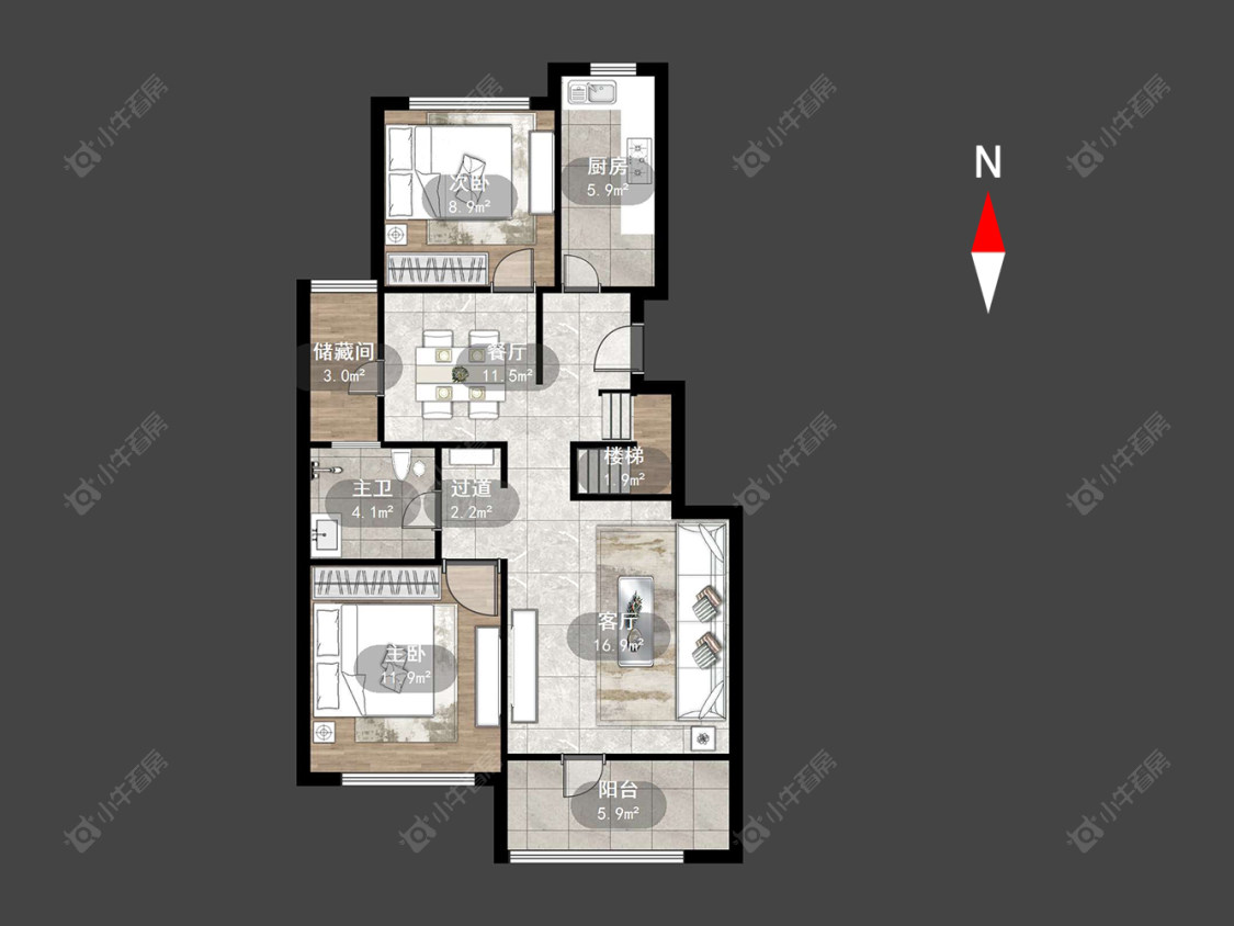 常州绿地世纪城一期在售二手房源户型图_小牛看房