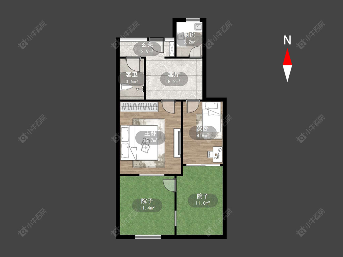 常州红梅东村在售二手房源户型图_小牛看房