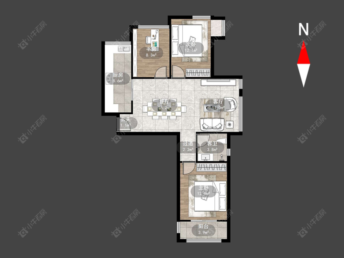 常州泰盈八千里在售二手房源户型图_小牛看房