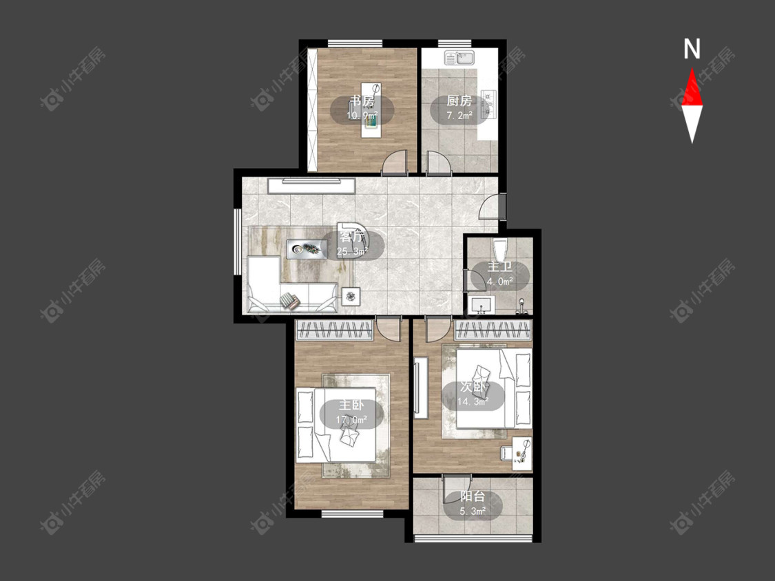 常州清潭花苑在售二手房源户型图_小牛看房