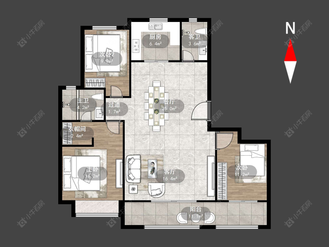常州碧桂园金科光明府在售二手房源户型图_小牛看房