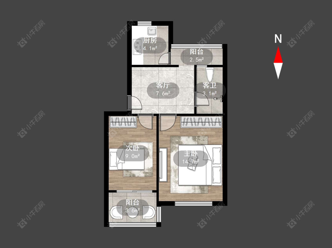 红梅新村房源户型图 常州红梅新村在售二手房源户型图_小牛看房