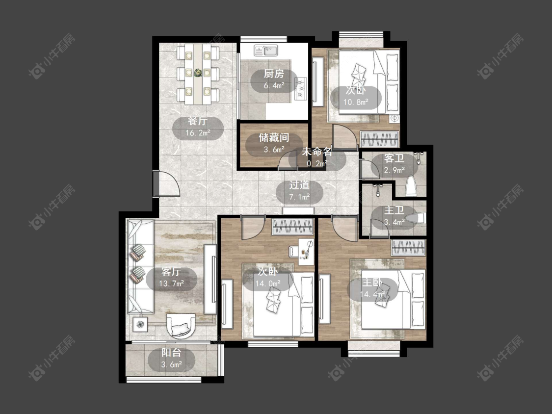 丹阳锦尚名都在售二手房源户型图_小牛看房