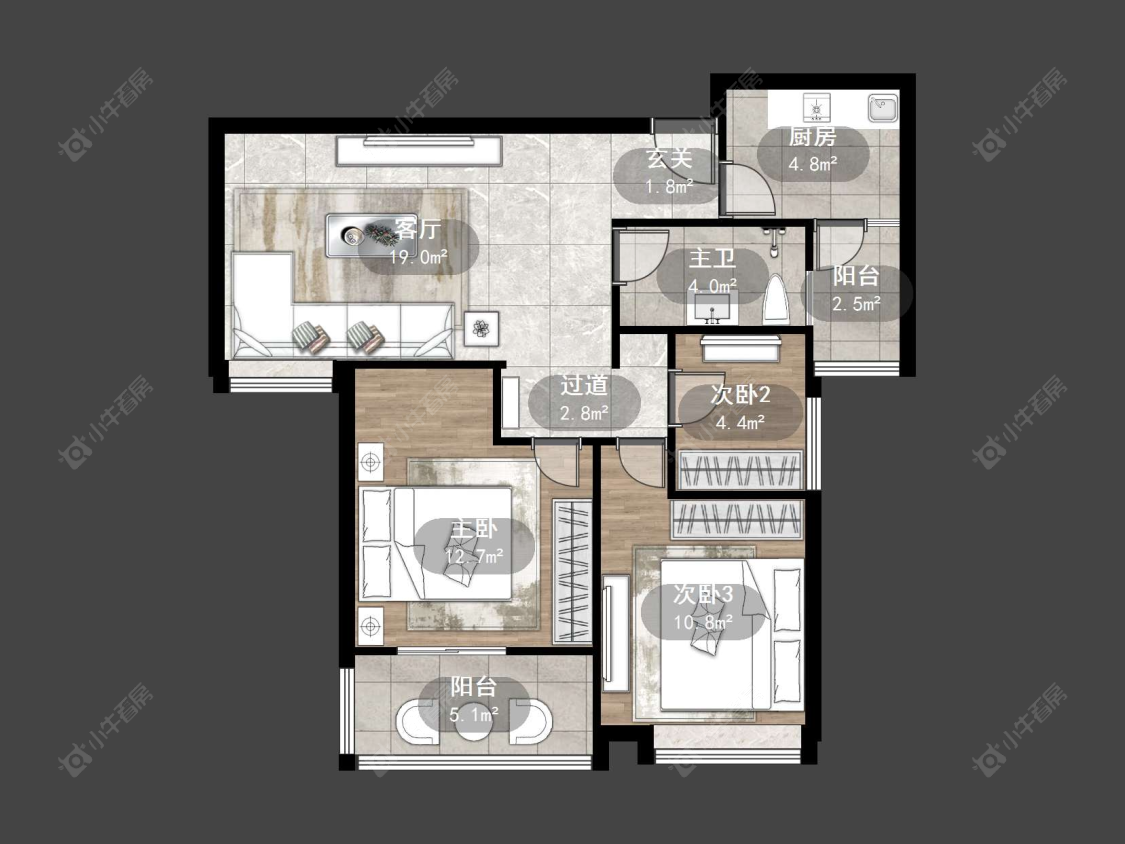 丹阳荣城国际一期在售二手房源户型图_小牛看房