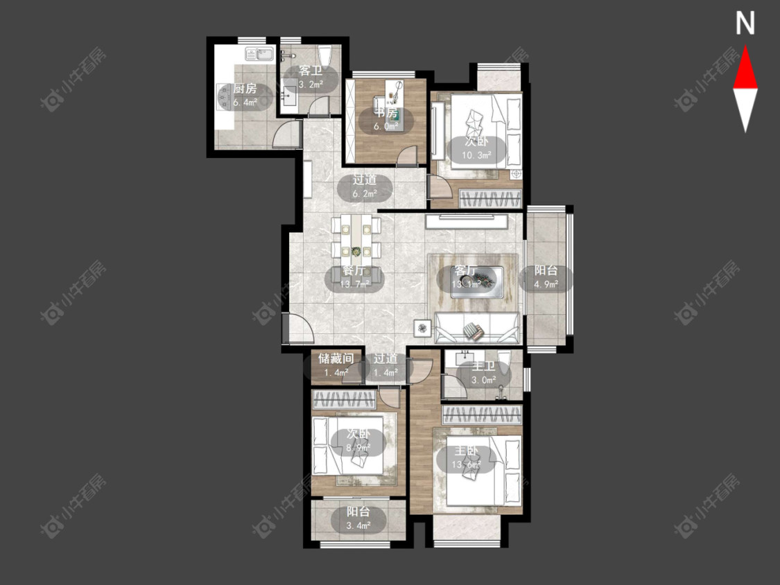 常州运河天地在售二手房源户型图_小牛看房