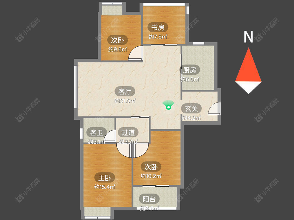 常州蓝天新苑在售二手房源户型图_小牛看房