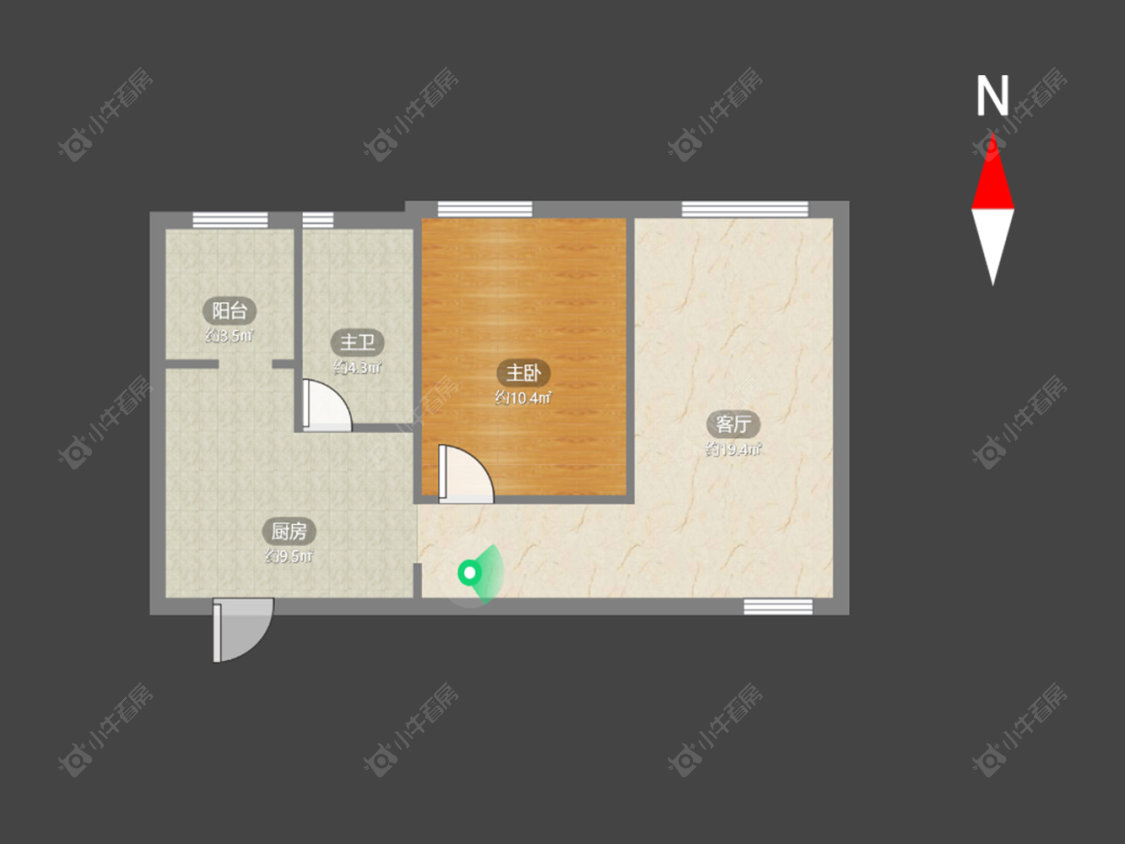常州新城蓝钻苑东区在售二手房源户型图_小牛看房
