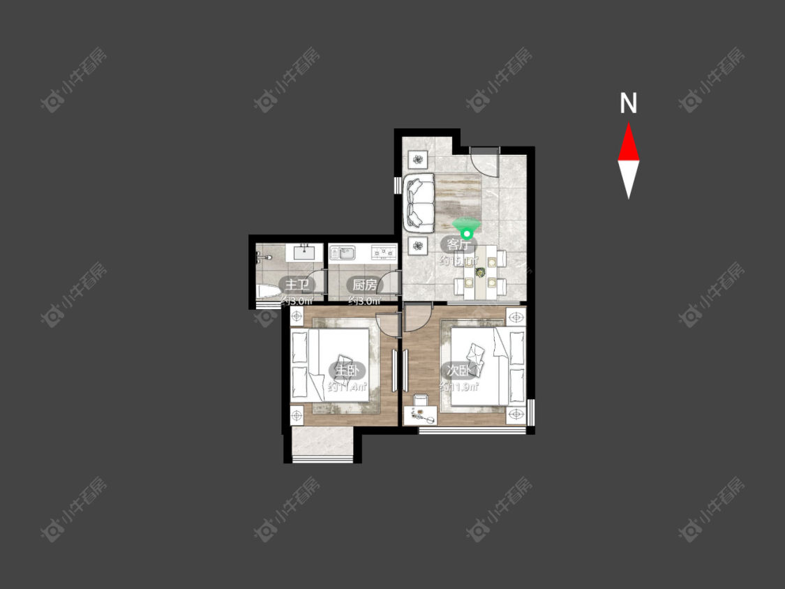 常州金色新城西区在售二手房房源户型图_小牛看房