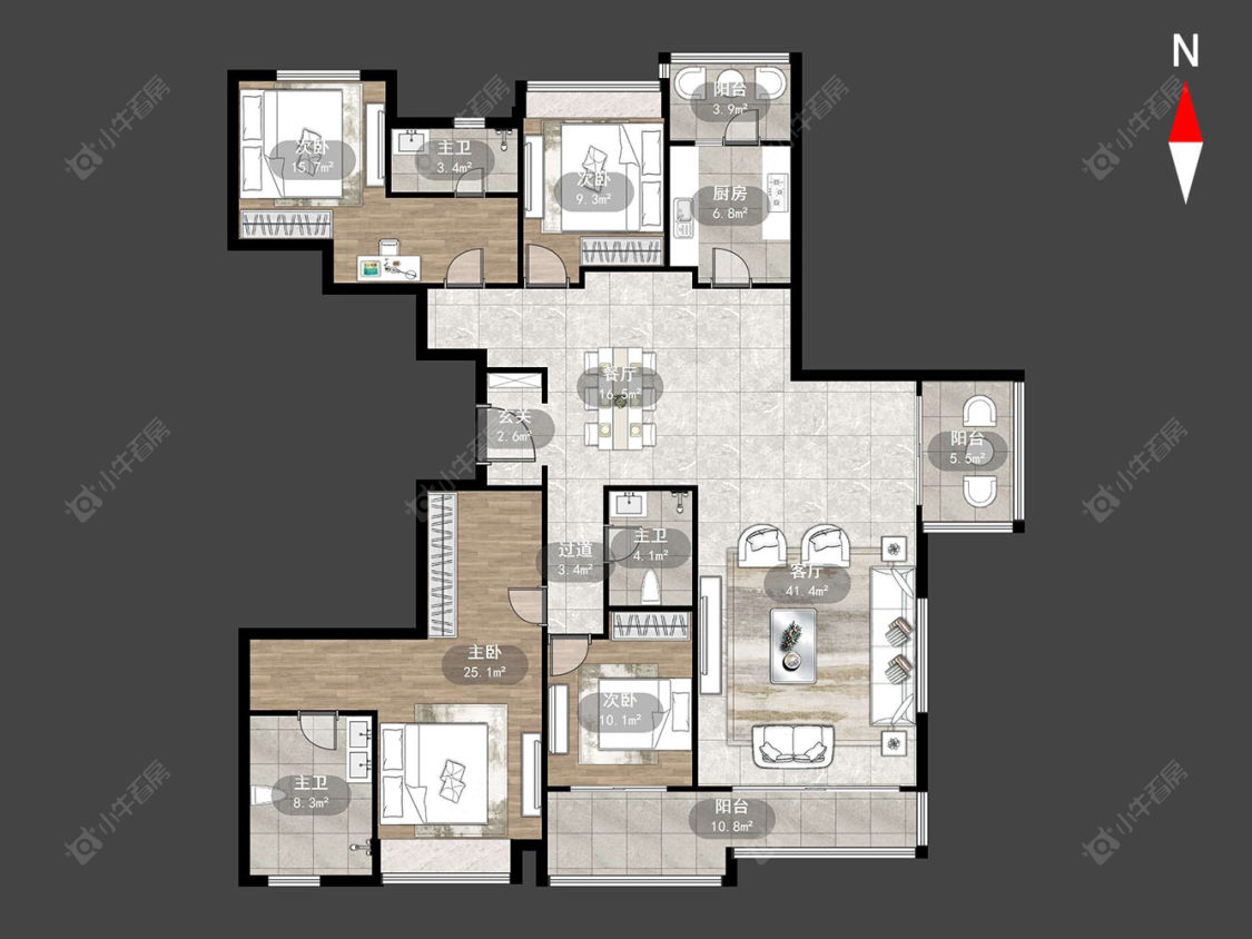 万科瑧湾汇(原蓝光黑钻)房源户型图 常州万科瑧湾汇(原蓝光黑钻)在售二手房源户型图_小牛看房