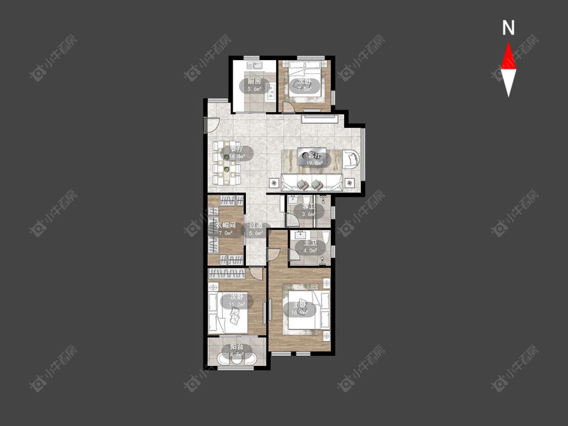 常州阳光龙庭在售二手房房源户型图_小牛看房
