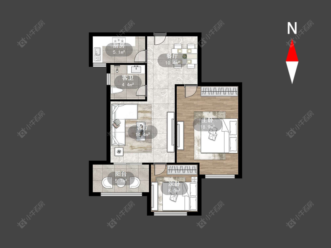 常州永宁雅苑在售二手房源户型图_小牛看房