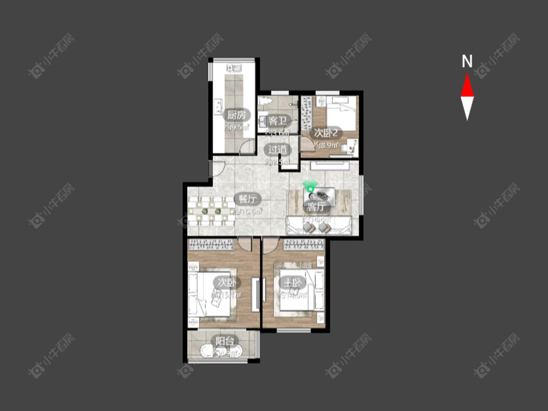 万福花园房源户型图 常州万福花园在售二手房源户型图_小牛看房