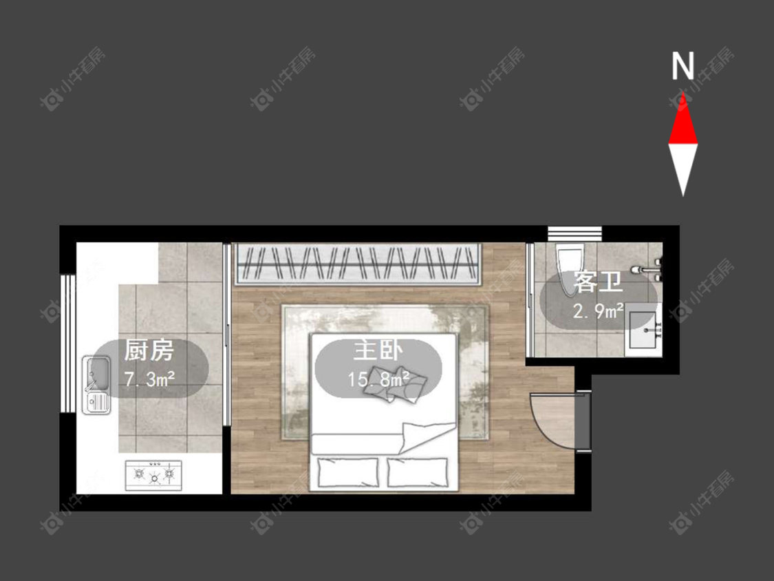常州莱蒙城铂晶在售二手房源户型图_小牛看房