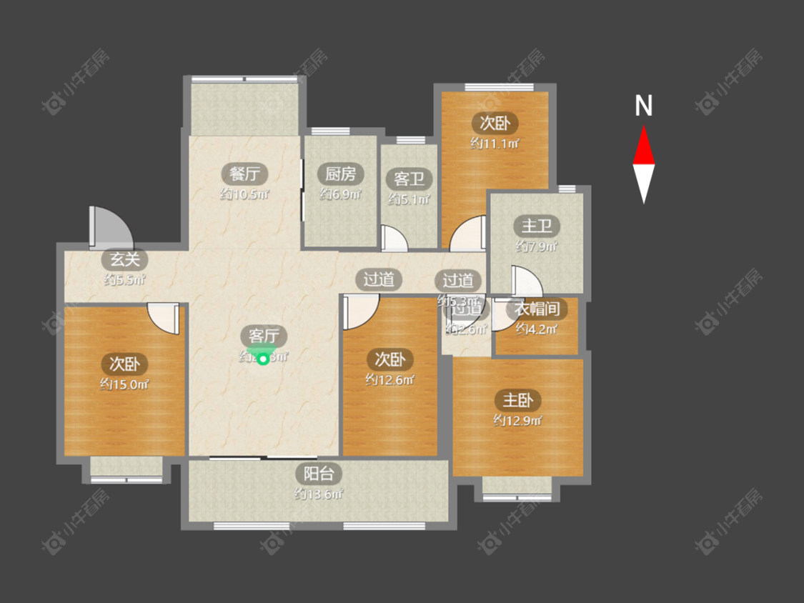新城公馆荣域房源户型图 常州新城公馆荣域在售二手房源户型图_小牛看房
