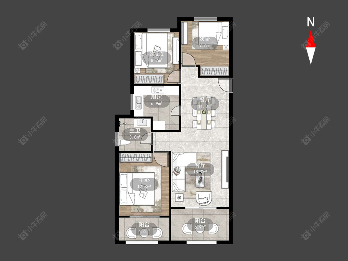 常州青建鼎都在售二手房源户型图_小牛看房