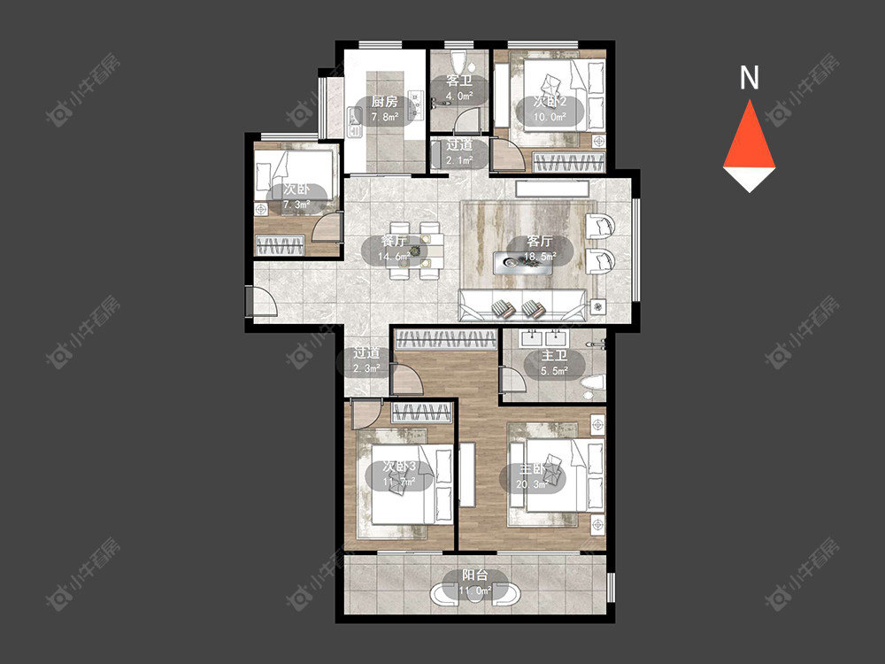 星河国际九区房源户型图 常州星河国际九区在售二手房源户型图_小牛看房