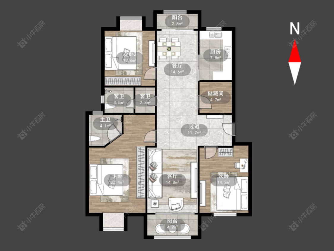 太湖明珠苑南苑房源户型图 常州太湖明珠苑南苑在售二手房源户型图_小牛看房