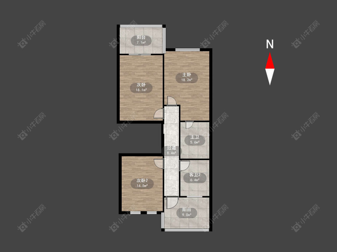 常州空港一村在售二手房房源户型图_小牛看房