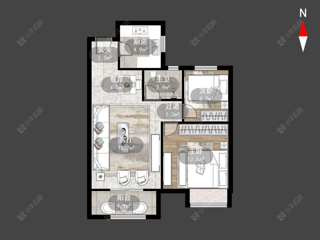 清云澜湾A区房源户型图 常州清云澜湾A区在售二手房源户型图_小牛看房