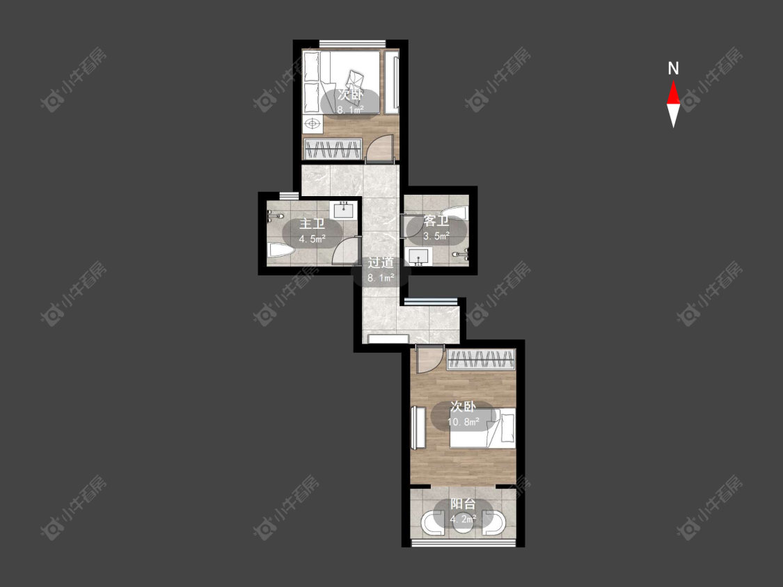 常州融创滨湖御园在售二手房源户型图_小牛看房