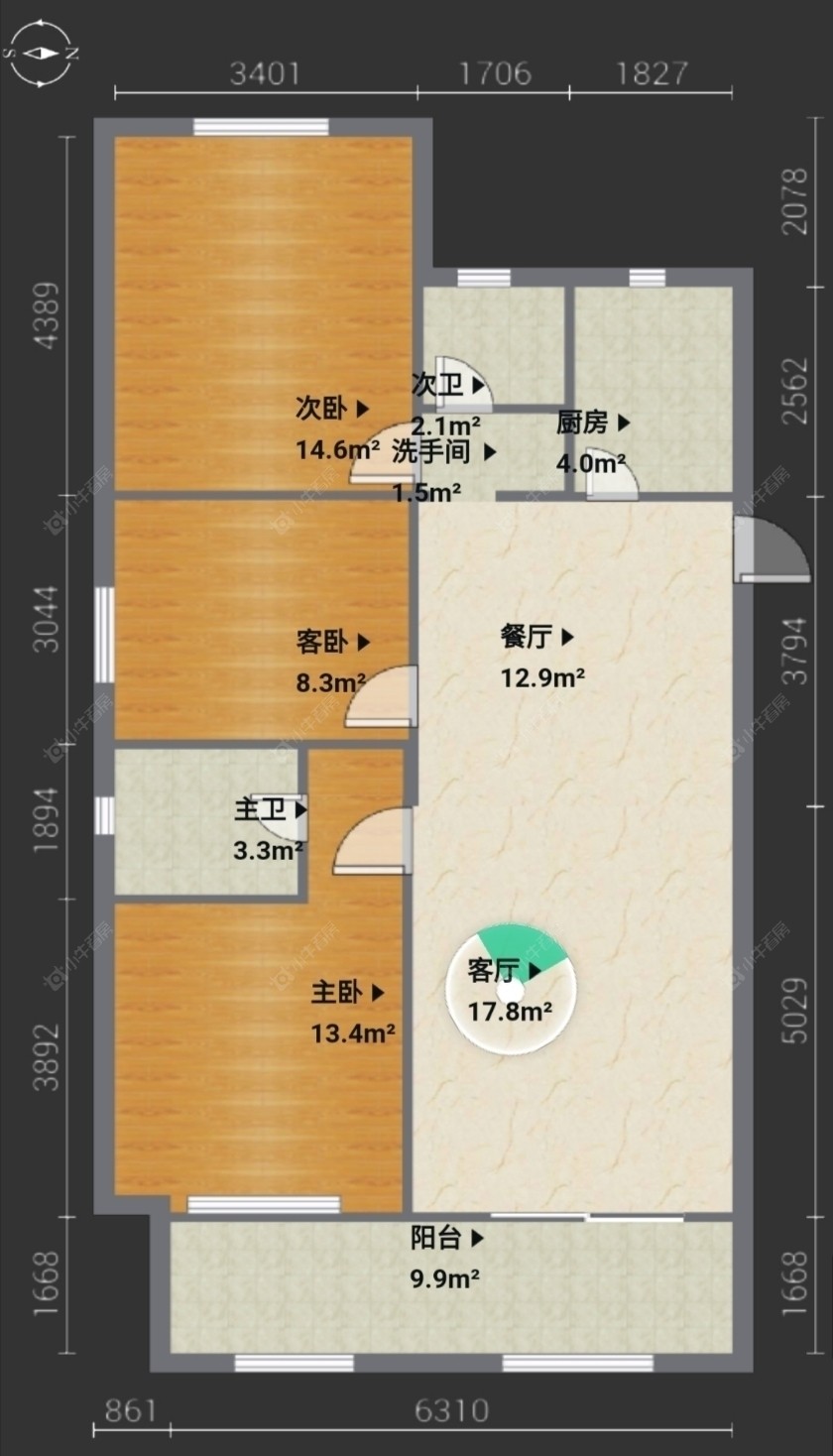 常州九洲花园二期租房房源封面图