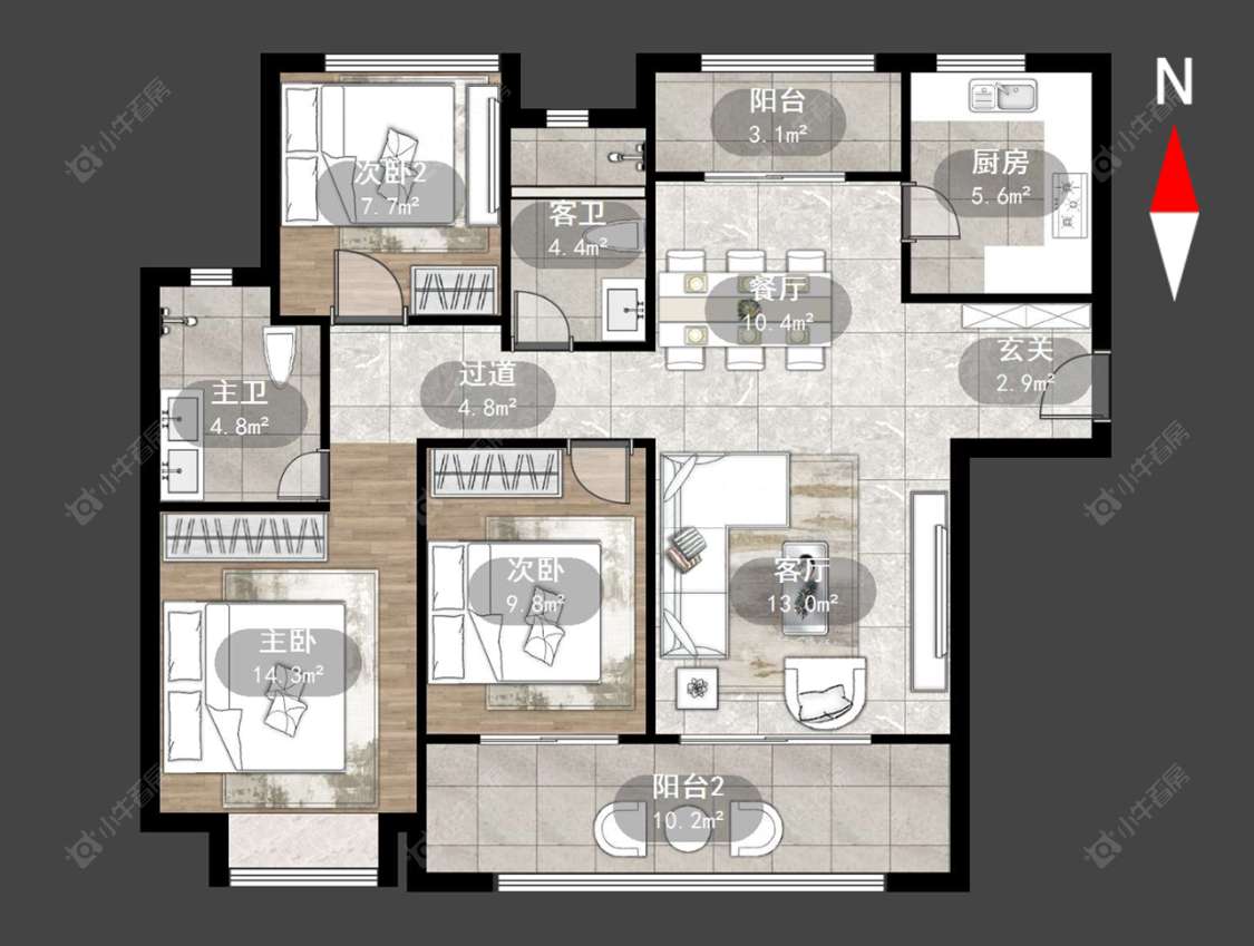 常州雅居乐凤凰台在售二手房源户型图_小牛看房