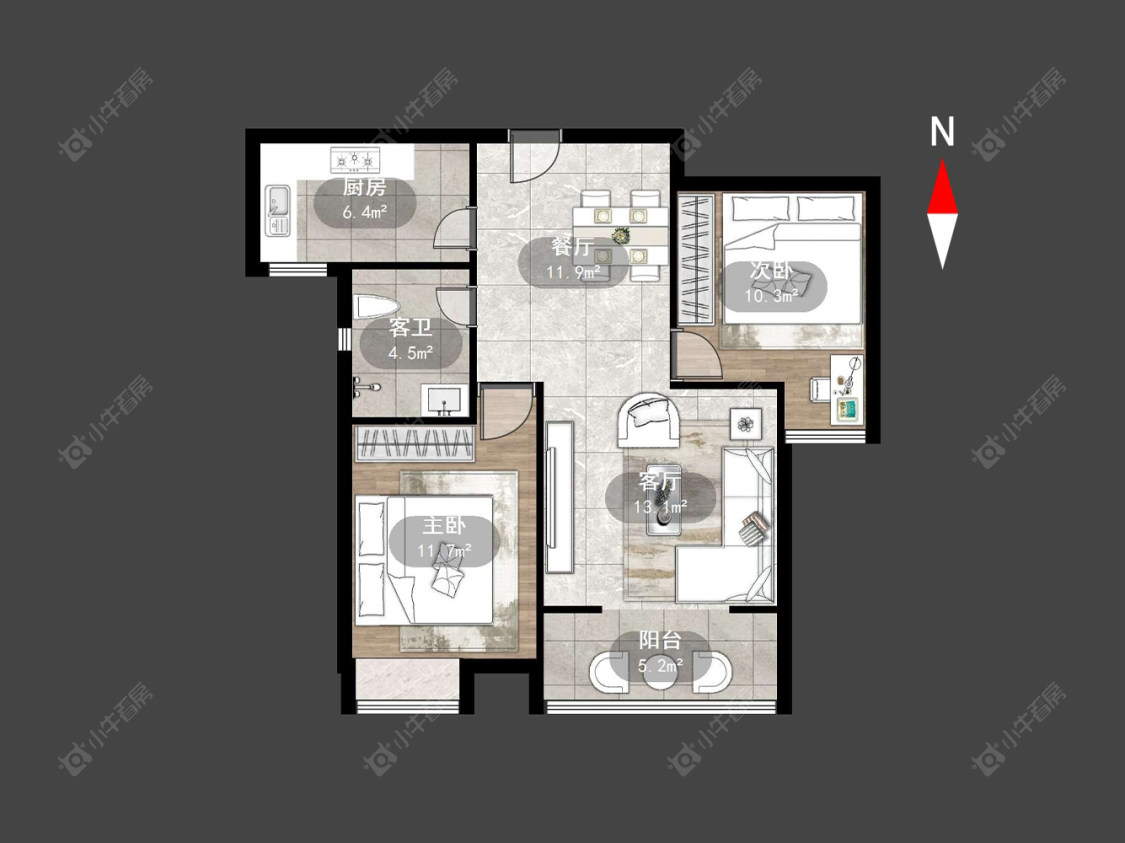 九龙雅苑南区房源户型图 常州九龙雅苑南区在售二手房源户型图_小牛看房